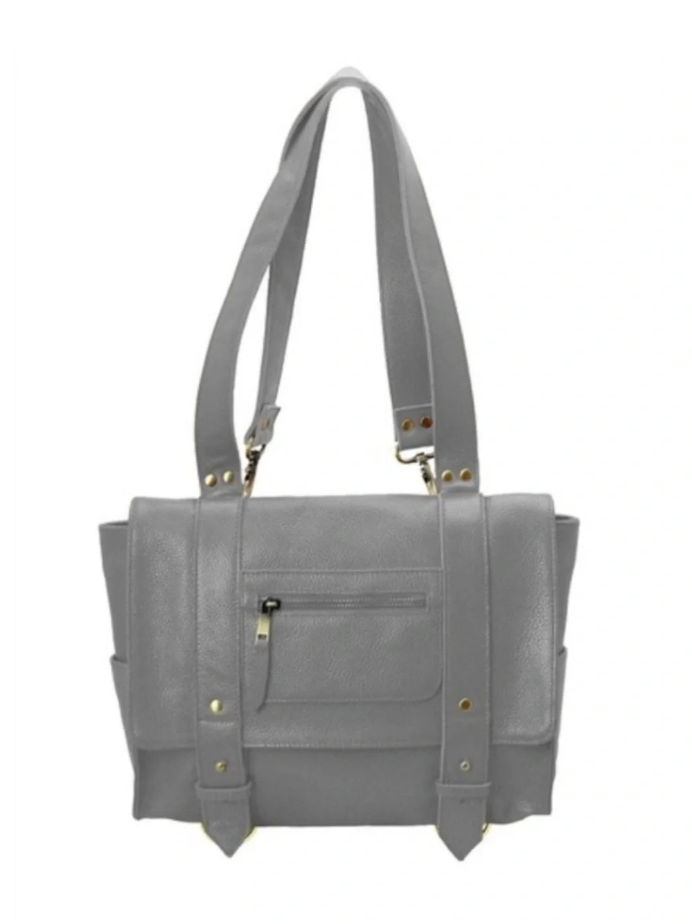 New Vere Verto Repeto Leather Backpack Grey